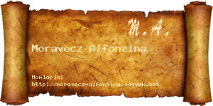 Moravecz Alfonzina névjegykártya